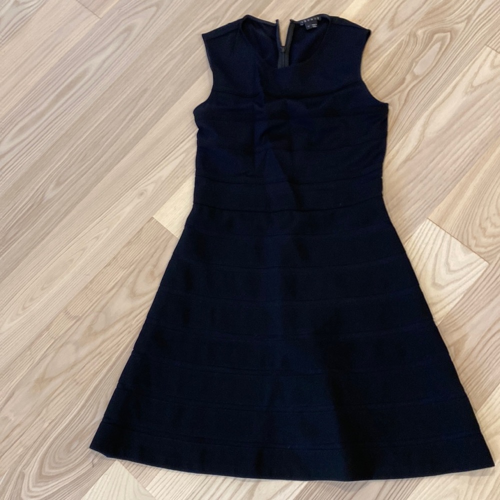 Theory Black Bandage A line Dress sz 4